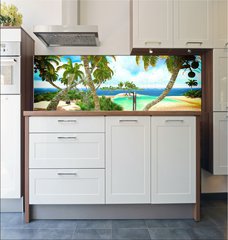Fototapeta do kuchyn flie 180 x 60, 50721906 - Tropical paradise beach - Tropick rajov pl