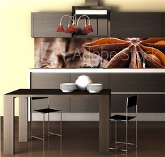 Fototapeta do kuchyn flie 260 x 60  Anis und Nelken, 260 x 60 cm