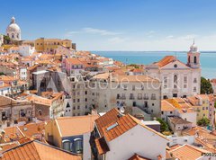 Fototapeta vliesov 270 x 200, 50939880 - Panoramic of Alfama rooftops, Lisboa, Portugal