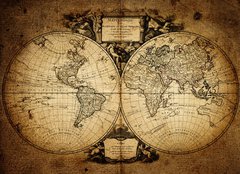 Fototapeta papr 160 x 116, 51078712 - map of world 1752 - mapa svta 1752