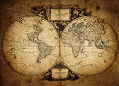 Fototapeta pltno 240 x 174, 51078712 - map of world 1752