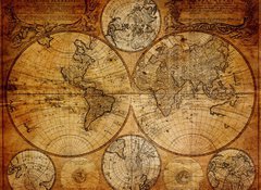 Samolepka flie 100 x 73  Old map(1746), 100 x 73 cm