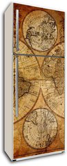 Samolepka na lednici flie 80 x 200  Old map(1746), 80 x 200 cm