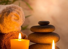 Samolepka flie 200 x 144, 51203705 - Spa still life with aromatic candles