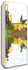 Samolepka na lednici flie 80 x 200, 51354195 - concept dtente : bambou, galets, papillon, fleurs