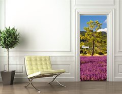 Samolepka na dvee flie 90 x 220  Campi di Lavanda a Valensole Provenza, Francia, 90 x 220 cm