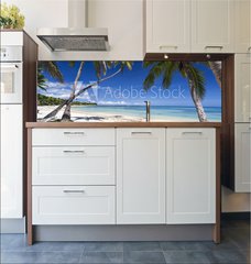 Fototapeta do kuchyn flie 180 x 60  Tropical paradise, 180 x 60 cm