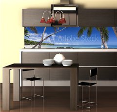 Fototapeta do kuchyn flie 260 x 60  Tropical paradise, 260 x 60 cm
