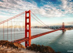 Samolepka flie 100 x 73  Golden Gate Bridge, San Francisco, 100 x 73 cm
