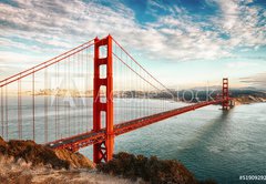 Samolepka flie 145 x 100, 51909292 - Golden Gate Bridge, San Francisco
