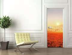 Samolepka na dvee flie 90 x 220, 52071979 - Tree and sun - Strom a slunce