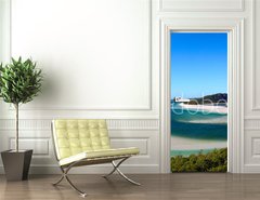 Samolepka na dvee flie 90 x 220  Whitehaven beach, 90 x 220 cm