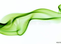 Fototapeta100 x 73  green abstract smoke curves, 100 x 73 cm