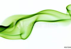 Fototapeta184 x 128  green abstract smoke curves, 184 x 128 cm