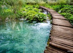 Samolepka flie 100 x 73  Wooden Bridge, 100 x 73 cm