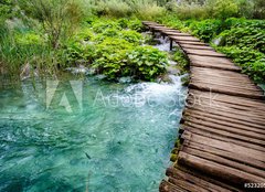 Fototapeta pltno 160 x 116, 52320562 - Wooden Bridge - Devn most