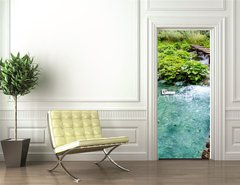 Samolepka na dvee flie 90 x 220, 52320562 - Wooden Bridge - Devn most