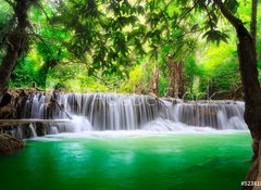 Fototapeta100 x 73  Thailand waterfall in Kanjanaburi, 100 x 73 cm