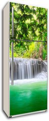 Samolepka na lednici flie 80 x 200  Thailand waterfall in Kanjanaburi, 80 x 200 cm