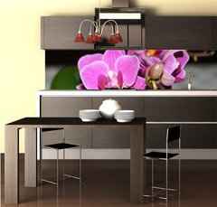 Fototapeta do kuchyn flie 260 x 60  orchid, 260 x 60 cm