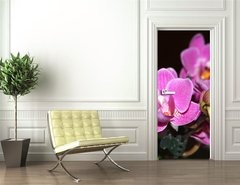 Samolepka na dvee flie 90 x 220  orchid, 90 x 220 cm