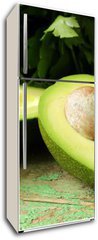 Samolepka na lednici flie 80 x 200, 52535934 - ripe avocado cut in half on a wooden table