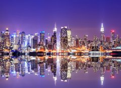 Fototapeta vliesov 100 x 73, 52706281 - Manhattan Skyline with Reflections