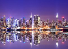 Samolepka flie 200 x 144, 52706281 - Manhattan Skyline with Reflections