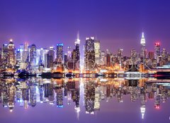 Fototapeta200 x 144  Manhattan Skyline with Reflections, 200 x 144 cm