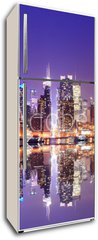 Samolepka na lednici flie 80 x 200  Manhattan Skyline with Reflections, 80 x 200 cm