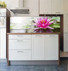 Fototapeta do kuchyn flie 180 x 60  Pink lotus, 180 x 60 cm