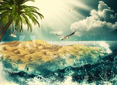 Fototapeta100 x 73  Beauty Ocean, beauty natural backgrounds for your design, 100 x 73 cm