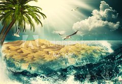 Fototapeta174 x 120  Beauty Ocean, beauty natural backgrounds for your design, 174 x 120 cm