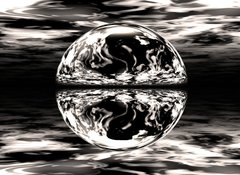 Samolepka flie 100 x 73  boule miroir, 100 x 73 cm