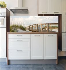 Fototapeta do kuchyn flie 180 x 60  Boardwalk in the Beach Sand Dunes, 180 x 60 cm