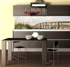 Fototapeta do kuchyn flie 260 x 60  Boardwalk in the Beach Sand Dunes, 260 x 60 cm
