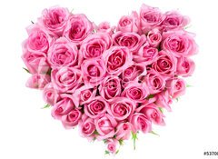 Samolepka flie 100 x 73, 5370841 - Rose In Love Shape - Rose v lsce tvar