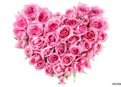 Samolepka flie 200 x 144  Rose In Love Shape, 200 x 144 cm