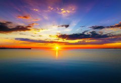 Fototapeta vliesov 145 x 100, 53934878 - Sunrise over the Sea - Vchod slunce nad moem