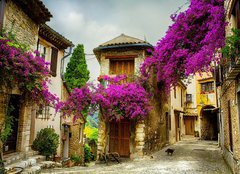 Fototapeta pltno 160 x 116, 54256974 - art beautiful old town of Provence - krsn star msto Provence