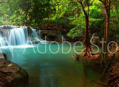 Samolepka flie 100 x 73, 54325647 - Huay mae kamin waterfall - Huay mae kamin vodopd