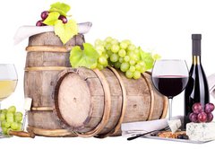 Samolepka flie 145 x 100, 54361772 - champagne, red and white wine - ampask, erven a bl vno