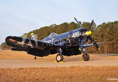 Fototapeta papr 184 x 128, 54396044 - vintage navy aircraft - vinobran nmon letadlo