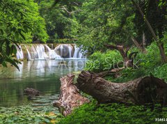 Samolepka flie 270 x 200, 54411521 - Waterfall in tropical forest,Saraburi province