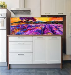 Fototapeta do kuchyn flie 180 x 60, 54800593 - Lavender fields