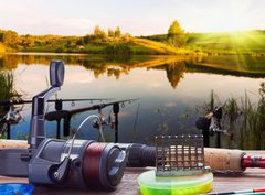 Fototapeta papr 360 x 266, 55239713 - fishing on the lake