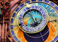Fototapeta pltno 240 x 174, 55878390 - Close up of the Prague astronomical clock, Czech Republic