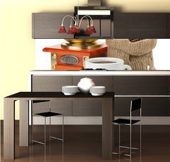 Fototapeta do kuchyn flie 260 x 60  cup of coffee and beans on white, 260 x 60 cm