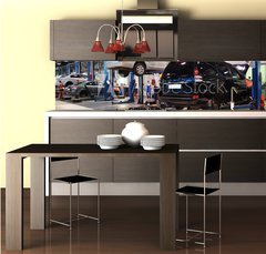 Fototapeta do kuchyně fólie 260 x 60, 56525394 - repair garage - opravit garáž