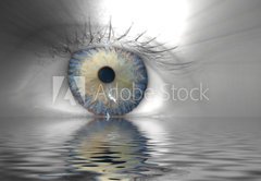 Fototapeta145 x 100  Auge + Wassereffekt, 145 x 100 cm
